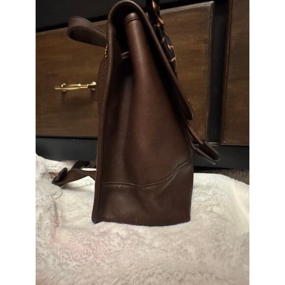 Excellent Condition Coach Rich Chocolate Mini Backpack Bag - Picture 5 of 9